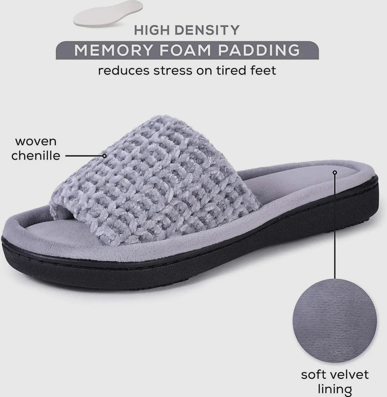 Nighty Night Plush Slippers (3 Colors)
