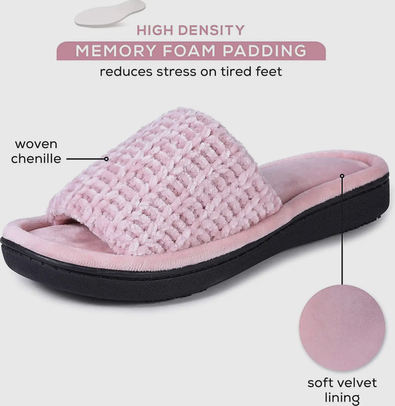 Nighty Night Plush Slippers (3 Colors)