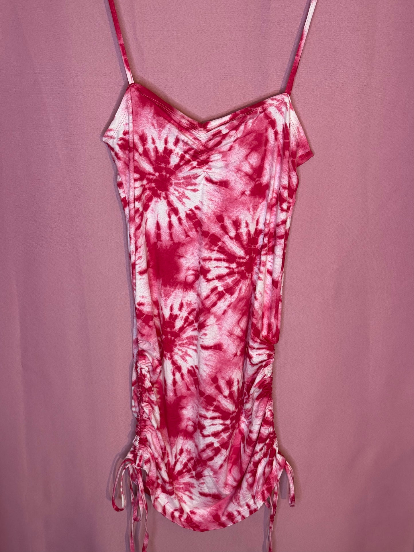 Hourglass Ruched Spaghetti Strap Dress (Plus Size)