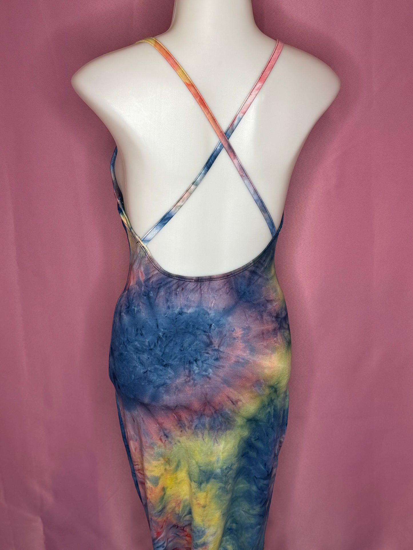 Rainbow Tie Dye Maxi Dress