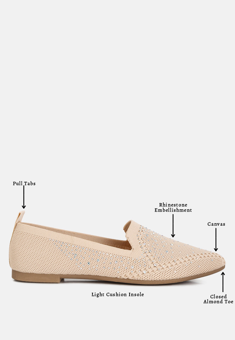 Bling Baby Rhinestone Embellished Pull Tab Loafers
