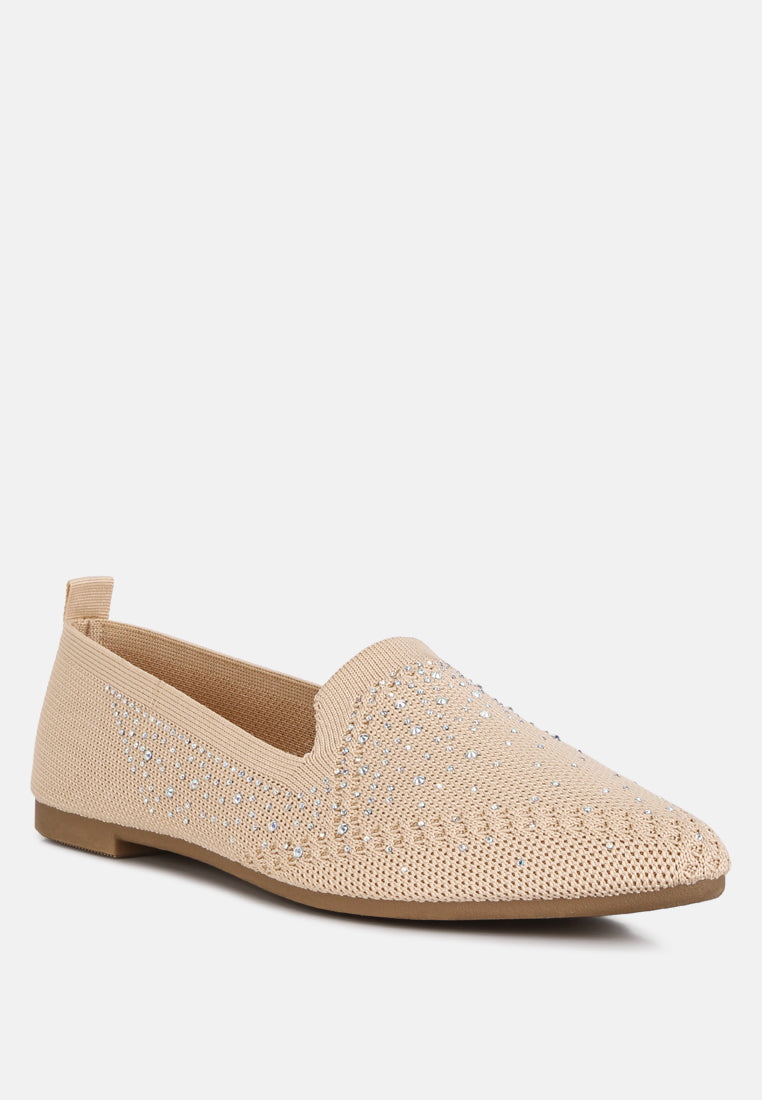 Bling Baby Rhinestone Embellished Pull Tab Loafers