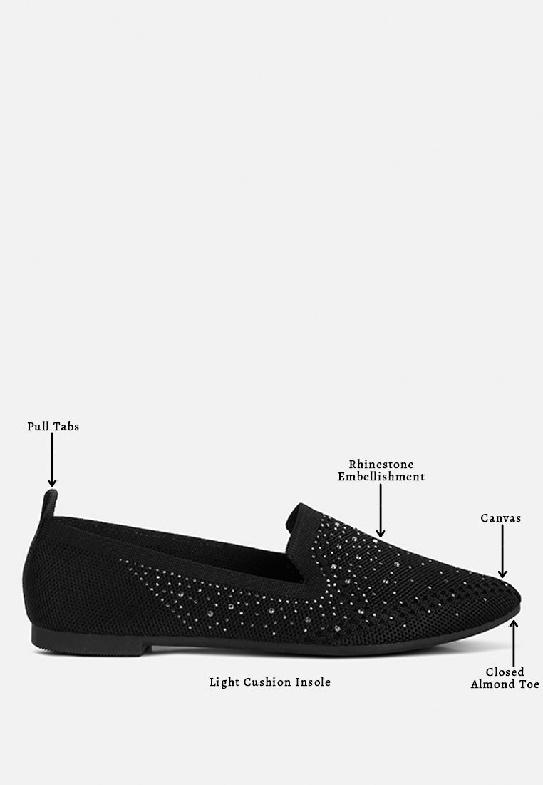 Bling Baby Rhinestone Embellished Pull Tab Loafers