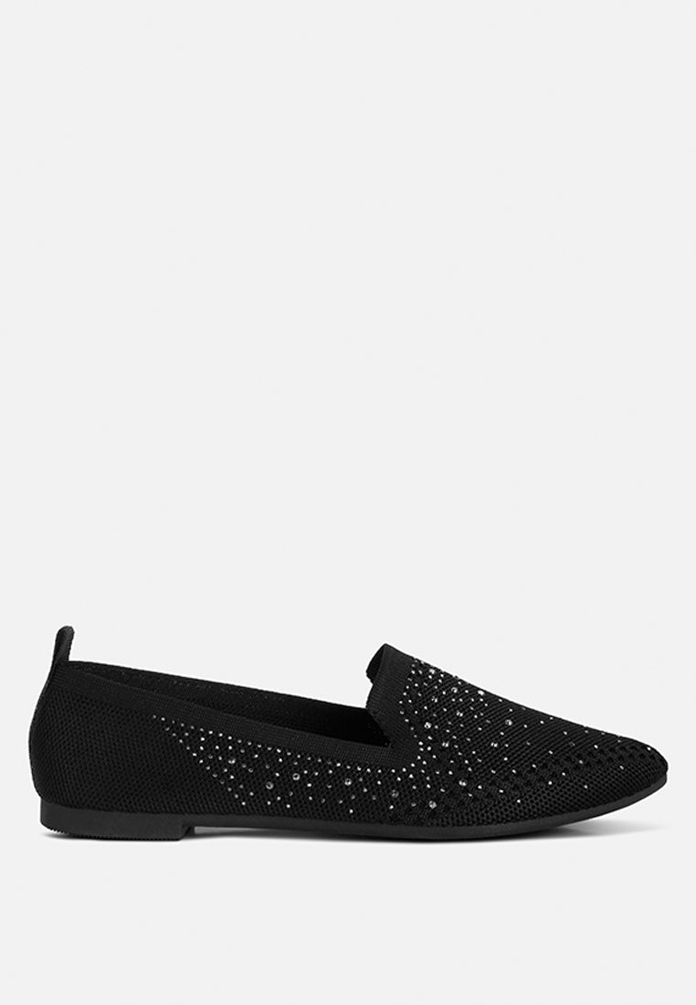 Bling Baby Rhinestone Embellished Pull Tab Loafers