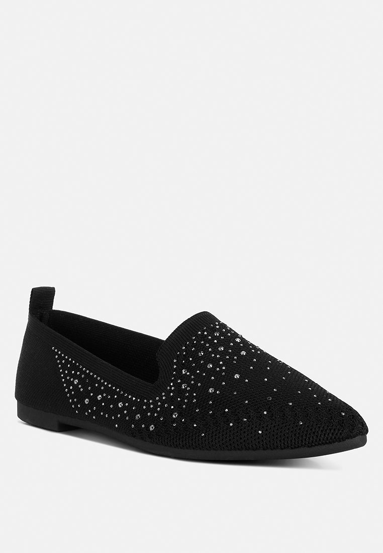 Bling Baby Rhinestone Embellished Pull Tab Loafers