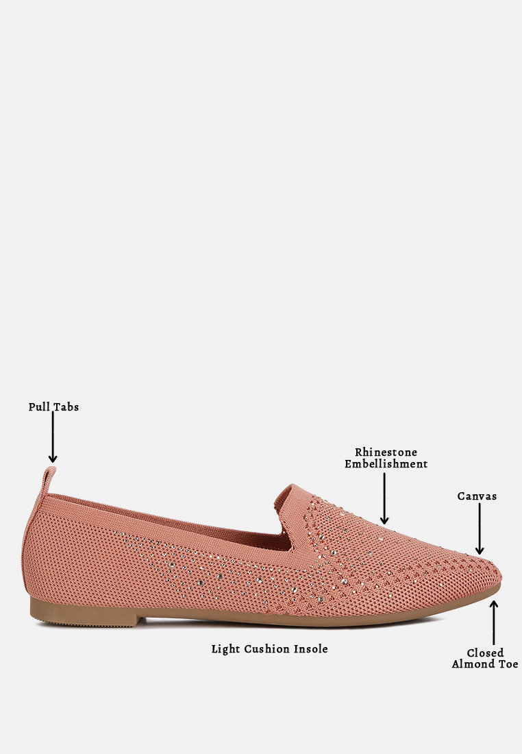 Bling Baby Rhinestone Embellished Pull Tab Loafers