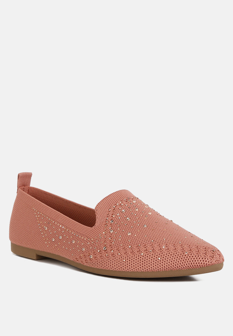 Bling Baby Rhinestone Embellished Pull Tab Loafers