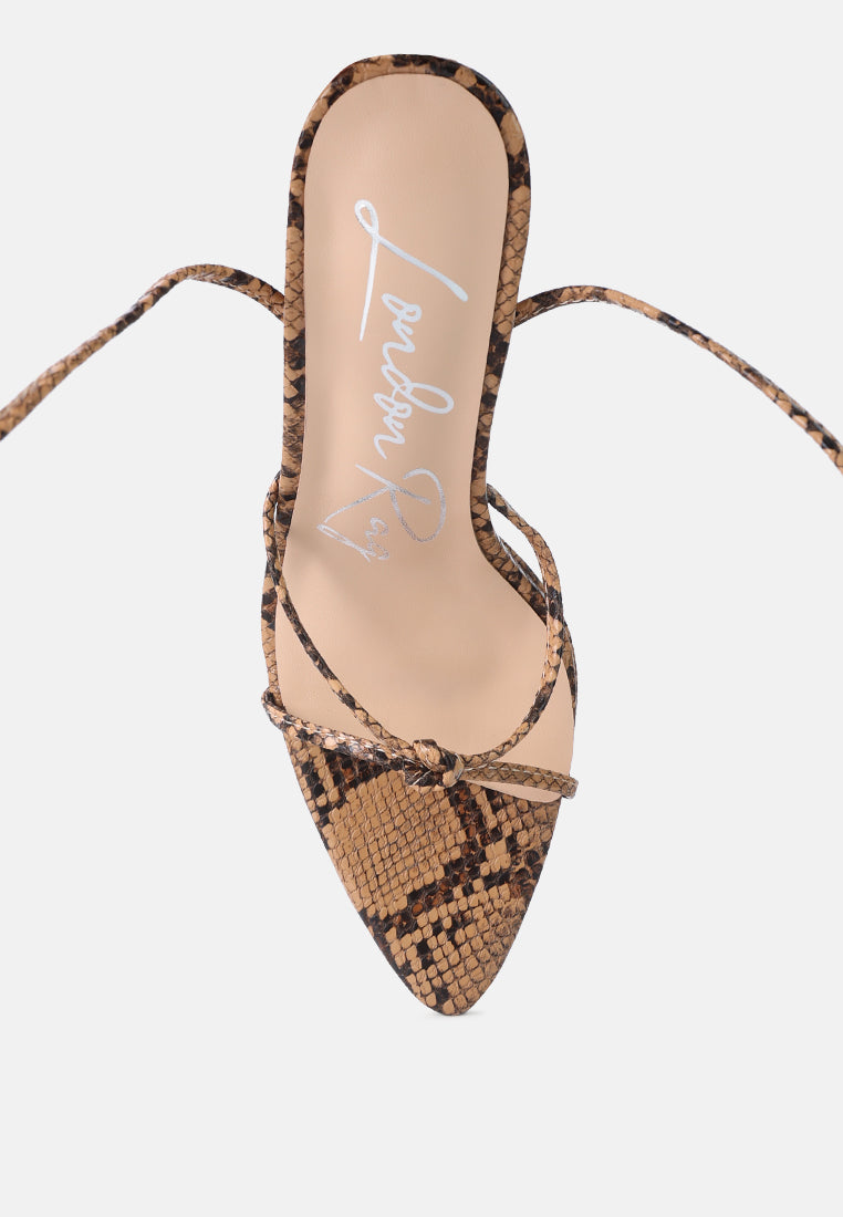 "Wrapped Up, Tied Up" High Heel Lace Up Heels