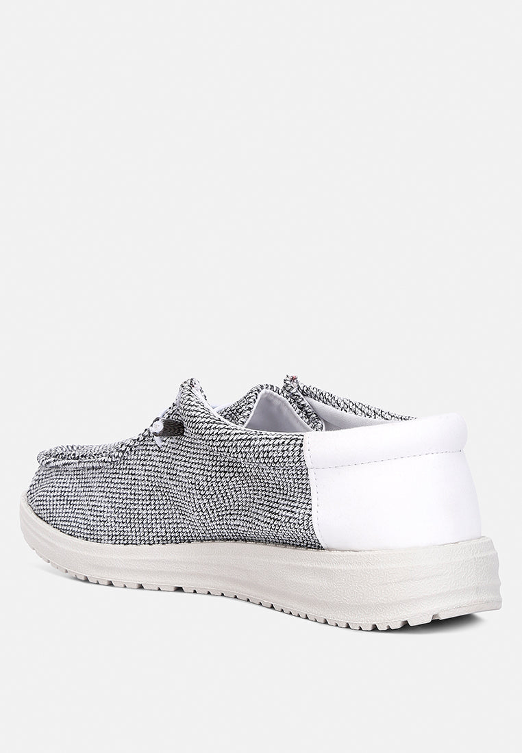 Drawstring Lace Flatform Heel Shoes