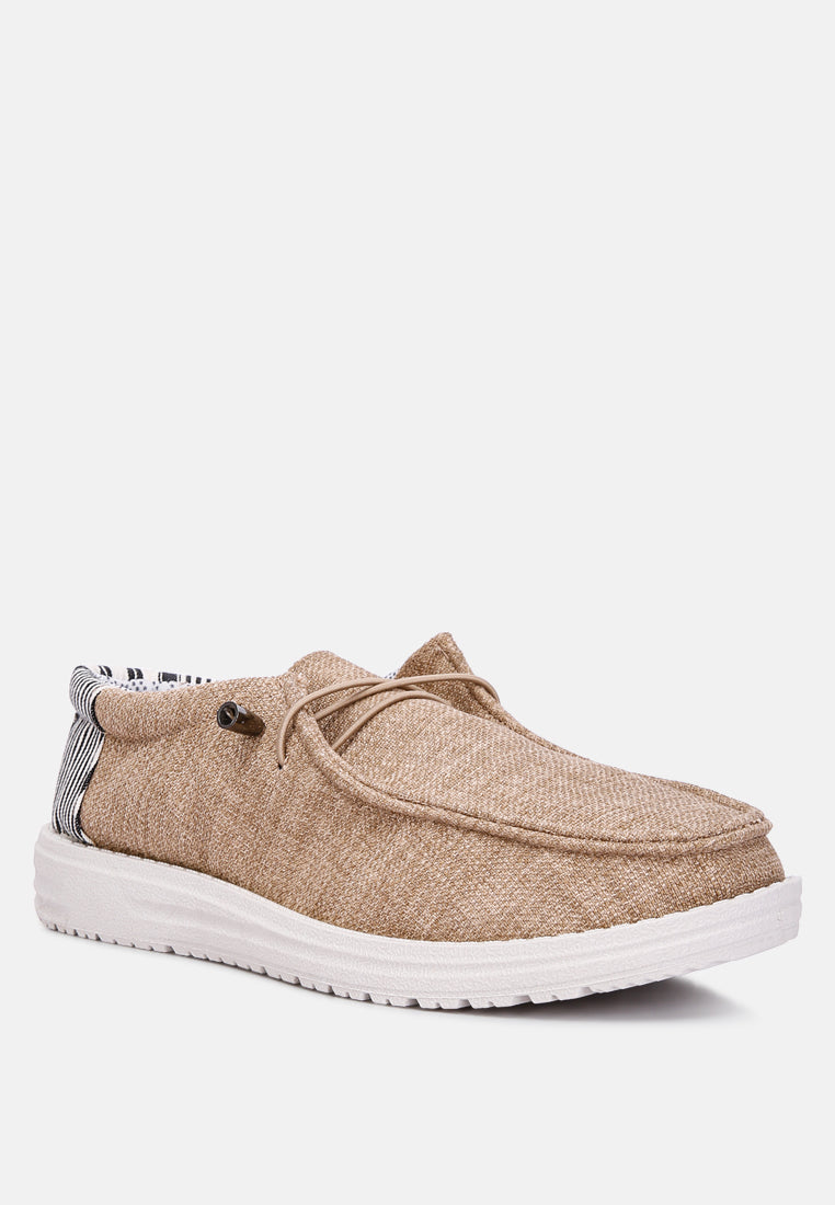 Drawstring Lace Flatform Heel Shoes