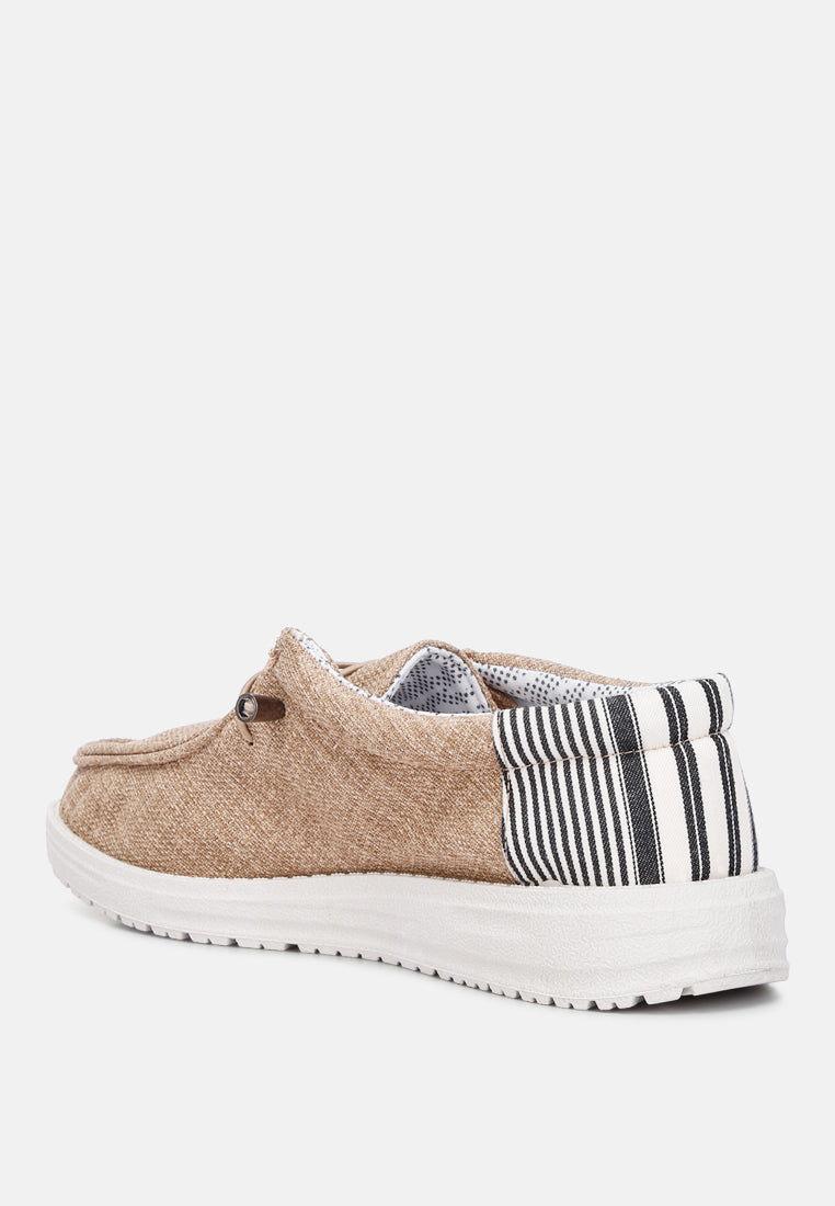 Drawstring Lace Flatform Heel Shoes
