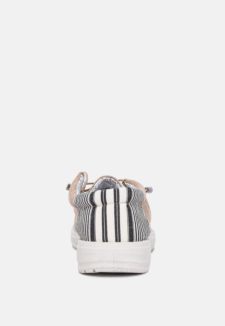 Drawstring Lace Flatform Heel Shoes