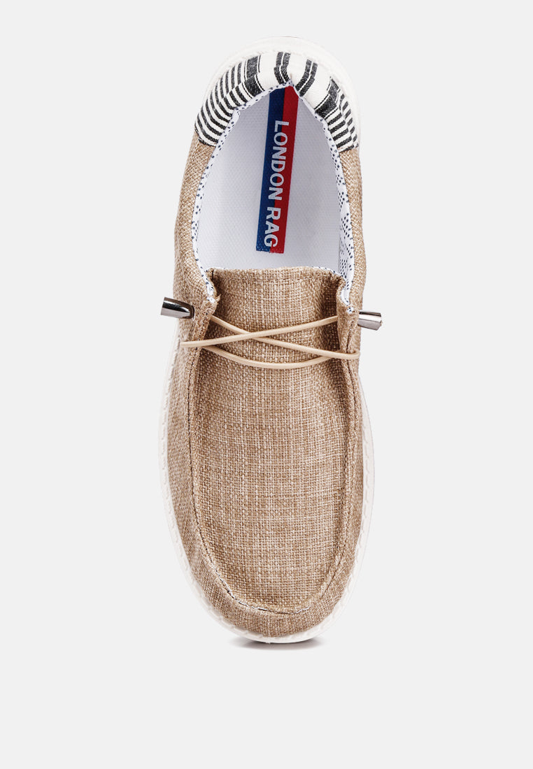 Drawstring Lace Flatform Heel Shoes