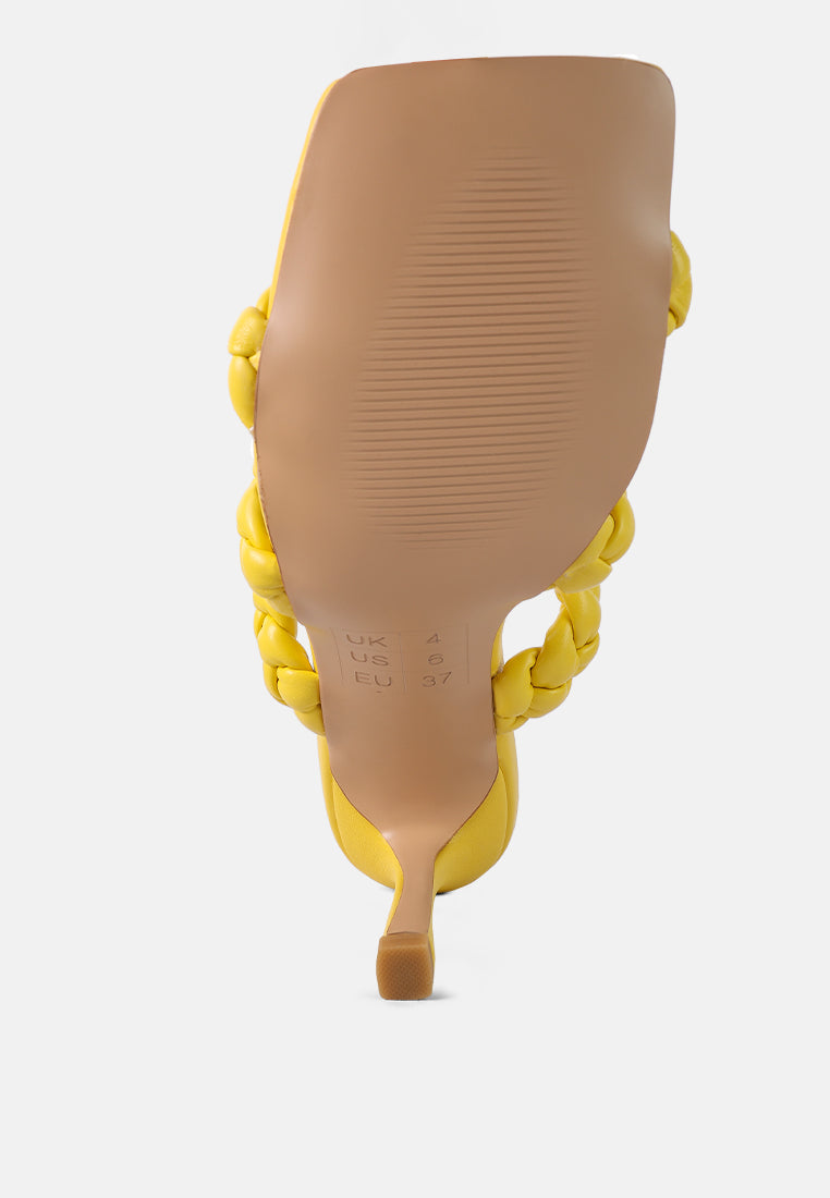 High Bae Braided Strap Casual Heels