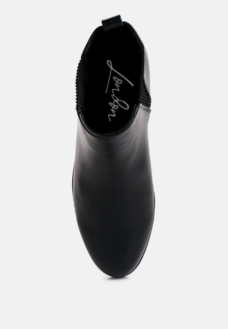 Amara Metallic Sling Detail Chelsea Boots By RUW