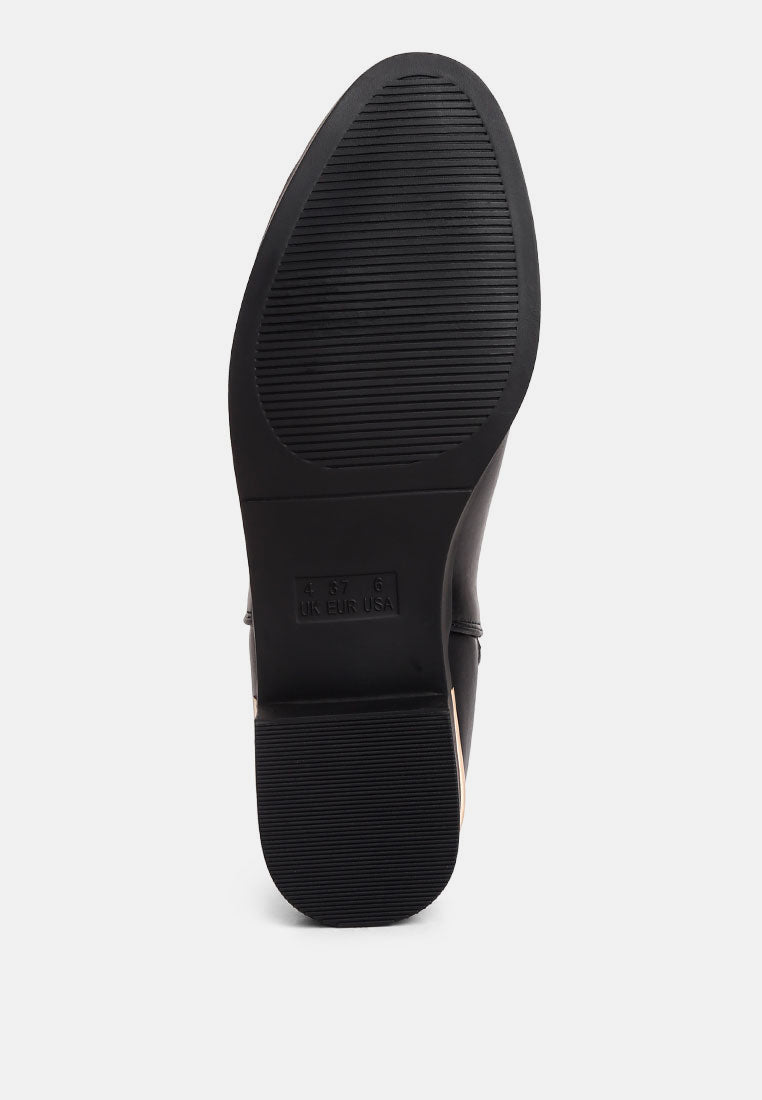 Amara Metallic Sling Detail Chelsea Boots By RUW