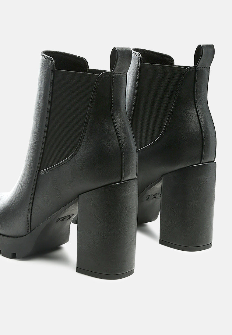 Rosalind Block Heeled Chelsea Boots