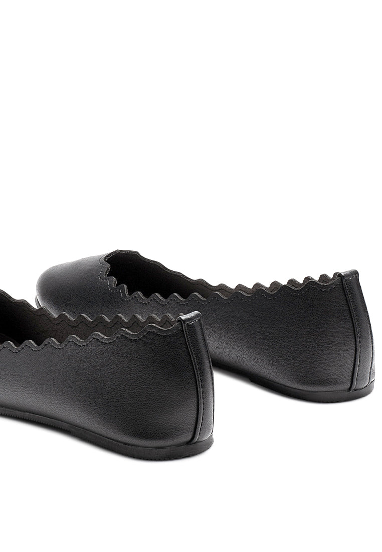 Bleona Laser Cut Wave Ballerinas