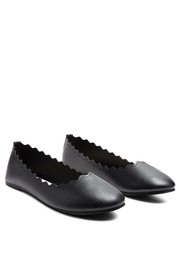 Bleona Laser Cut Wave Ballerinas