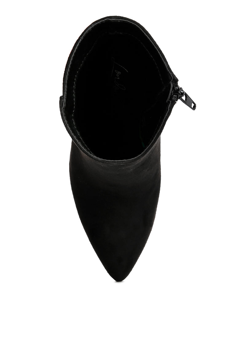 Block Heeled Ankle Boots By RUW