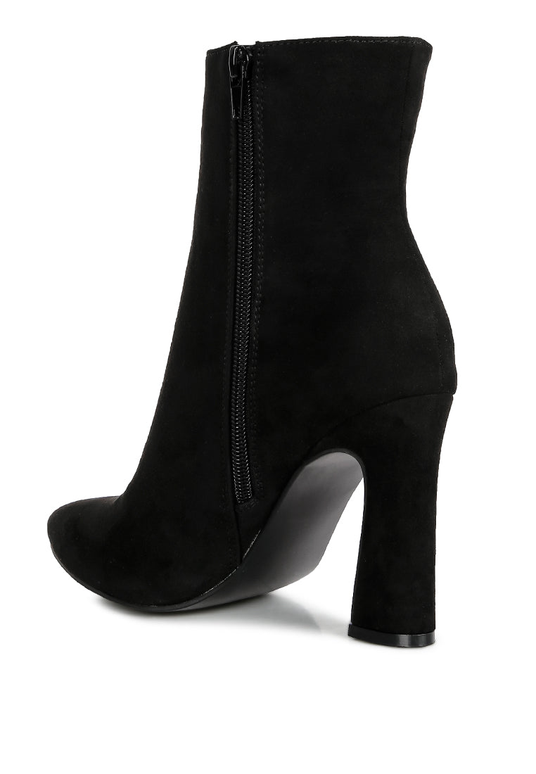 Block Heeled Ankle Boots By RUW