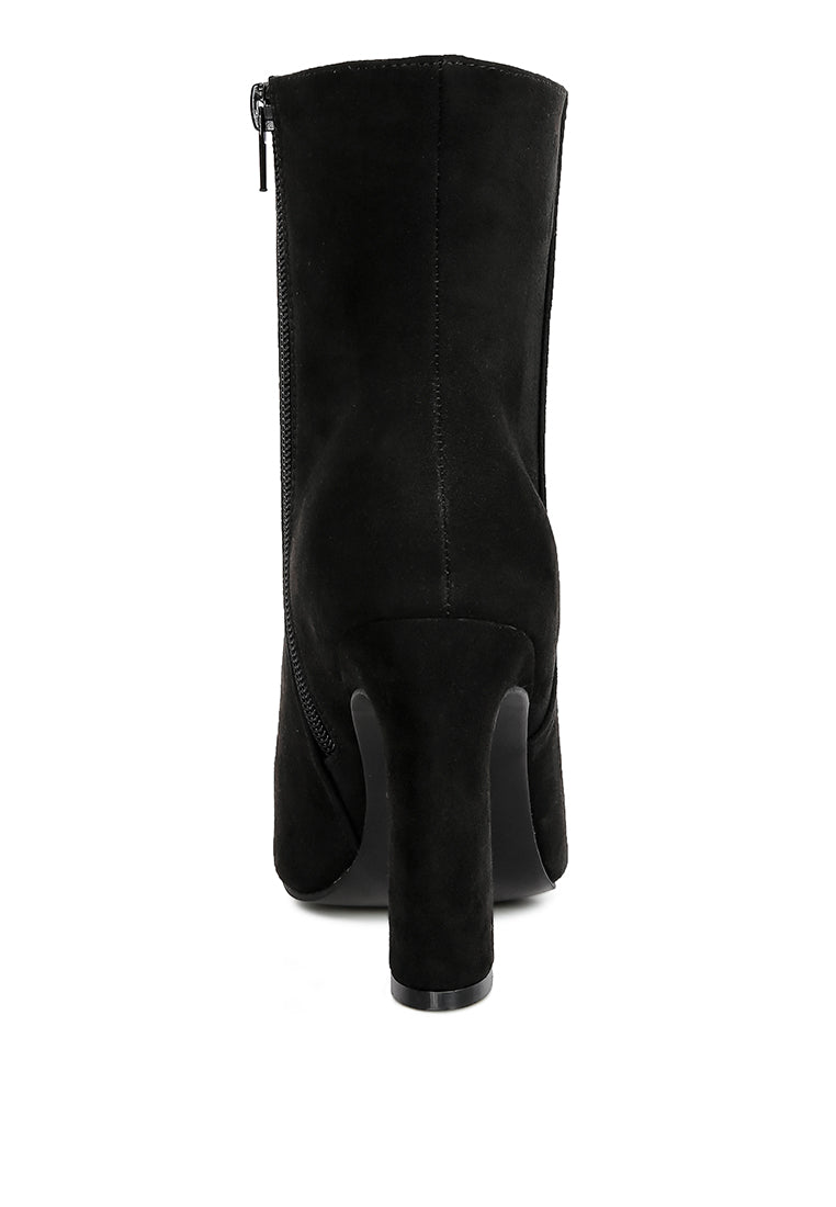 Block Heeled Ankle Boots By RUW