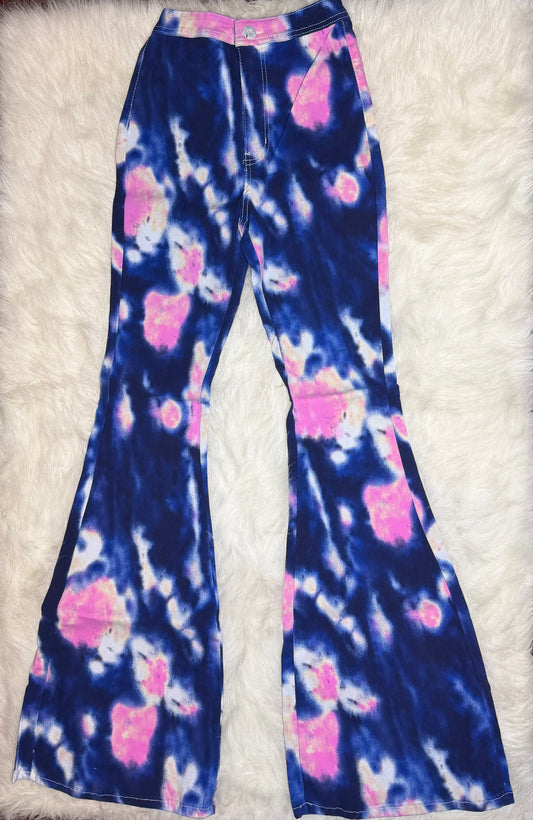 Bubblegum Stretch Bell Bottom Pants