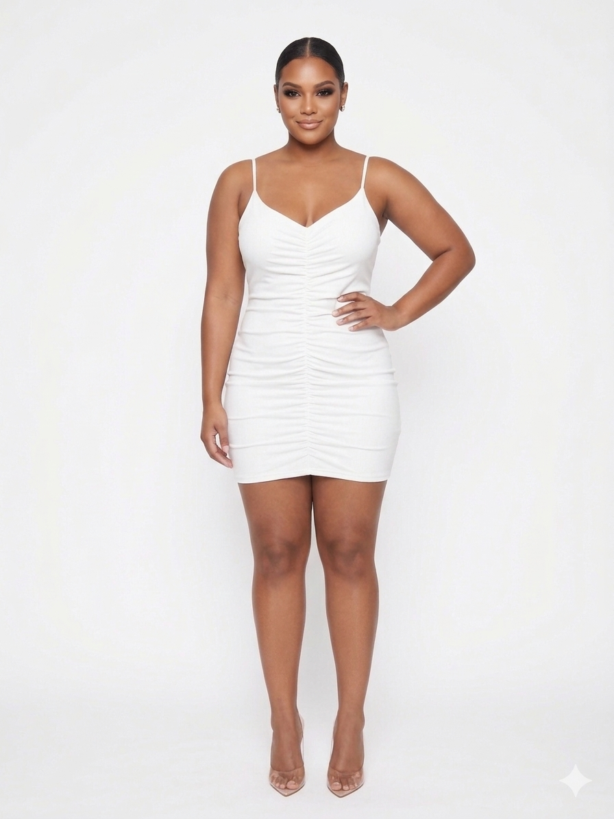 Spotlight Ruched Mini Dress