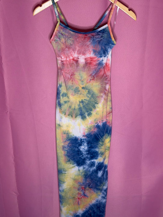 Rainbow Tie Dye Maxi Dress
