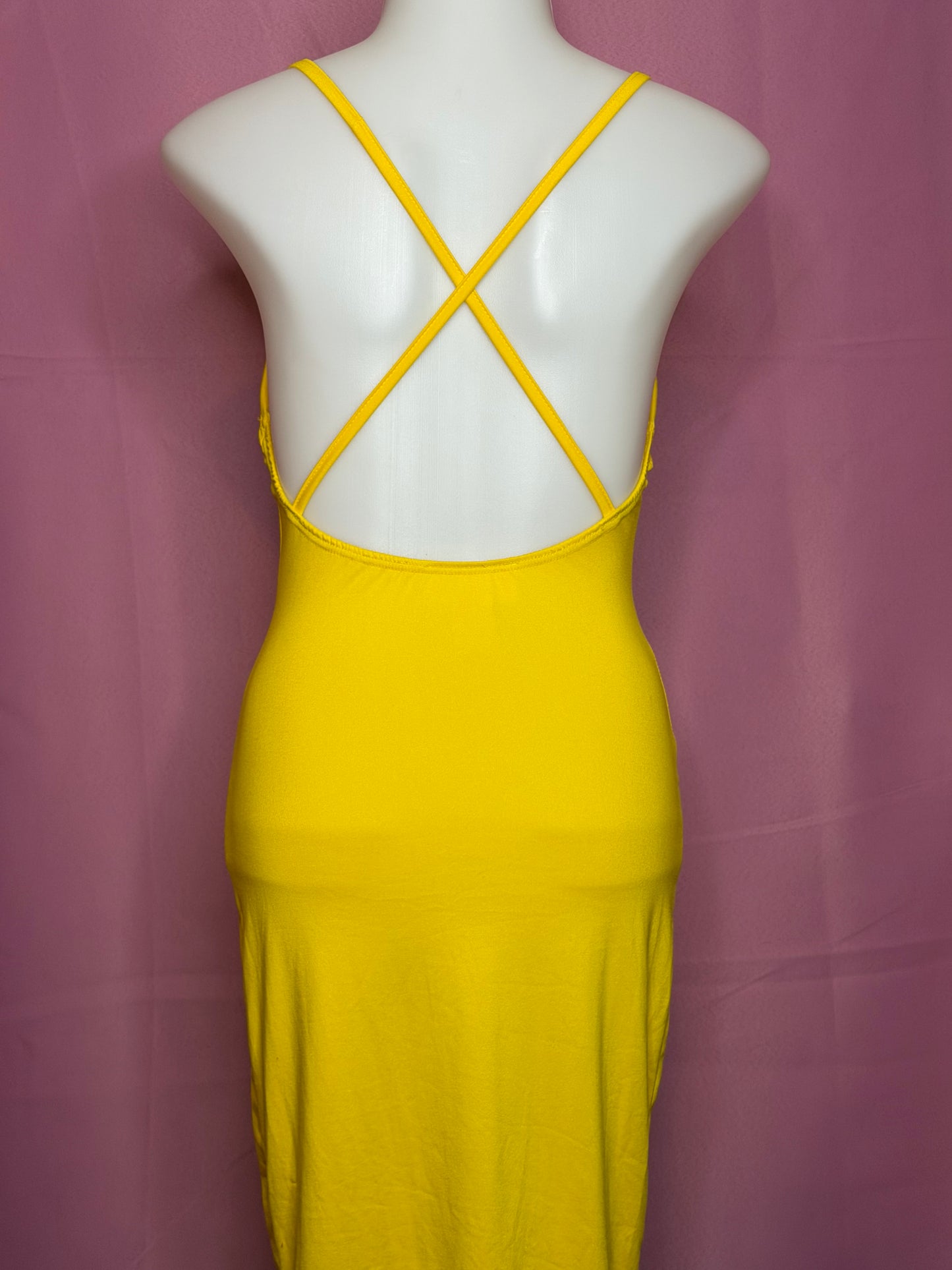 Cross Strap Midi Dress