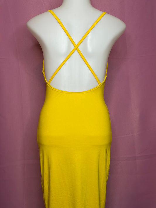 Cross Strap Midi Dress