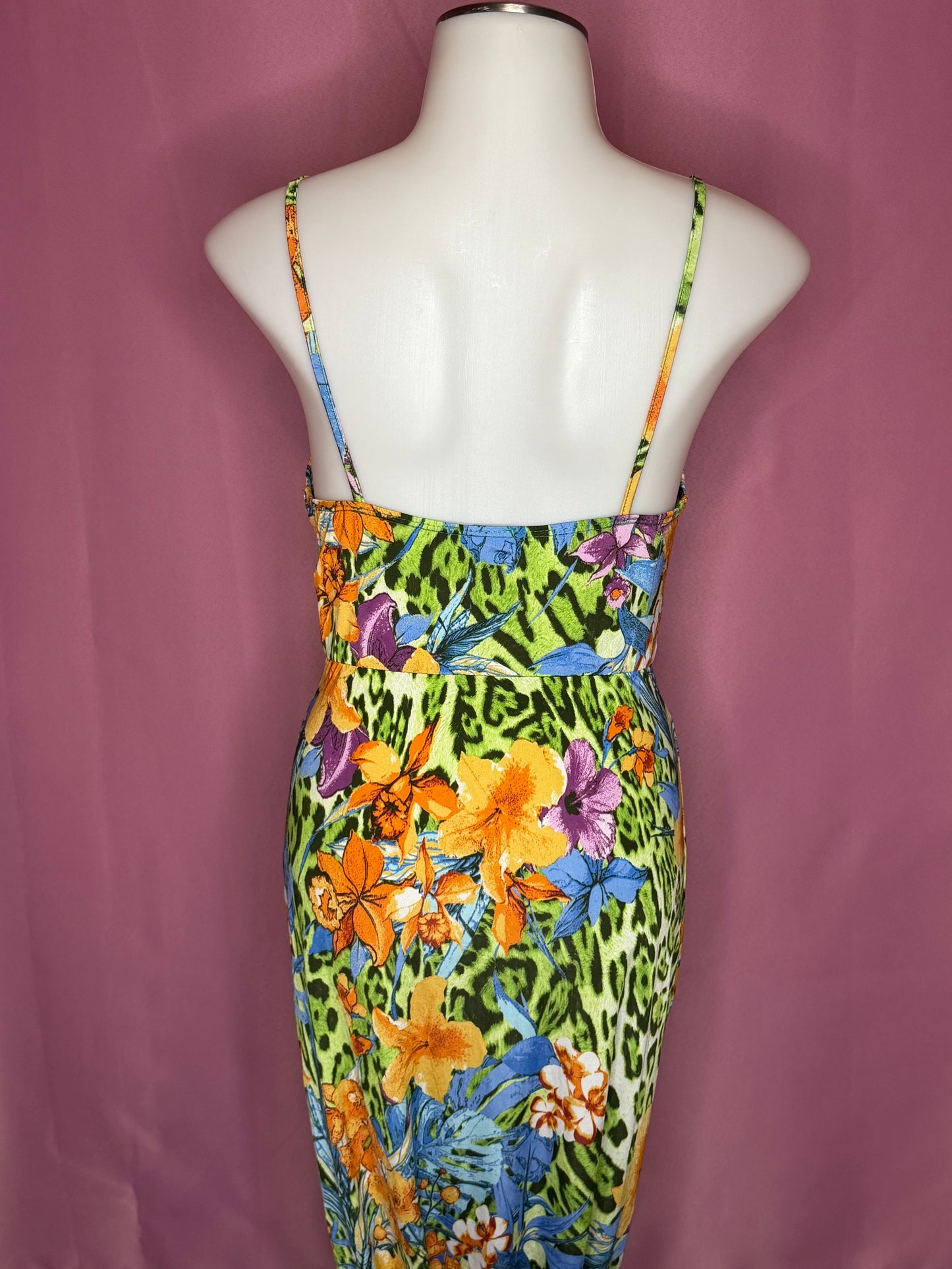 Tropics High Slit Maxi Dress