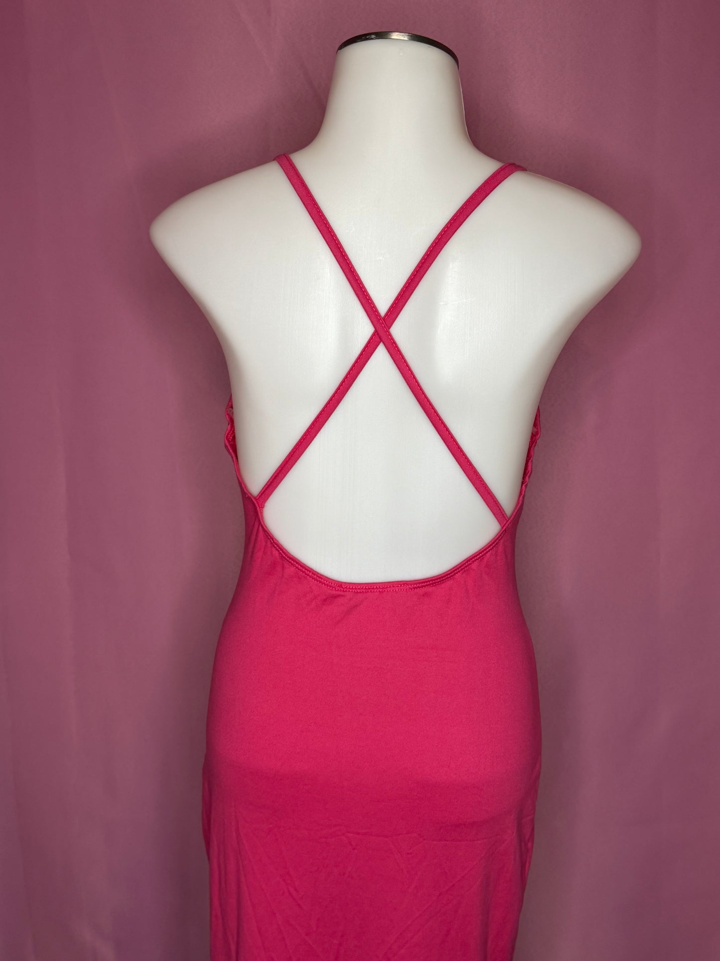 Cross Strap Midi Dress