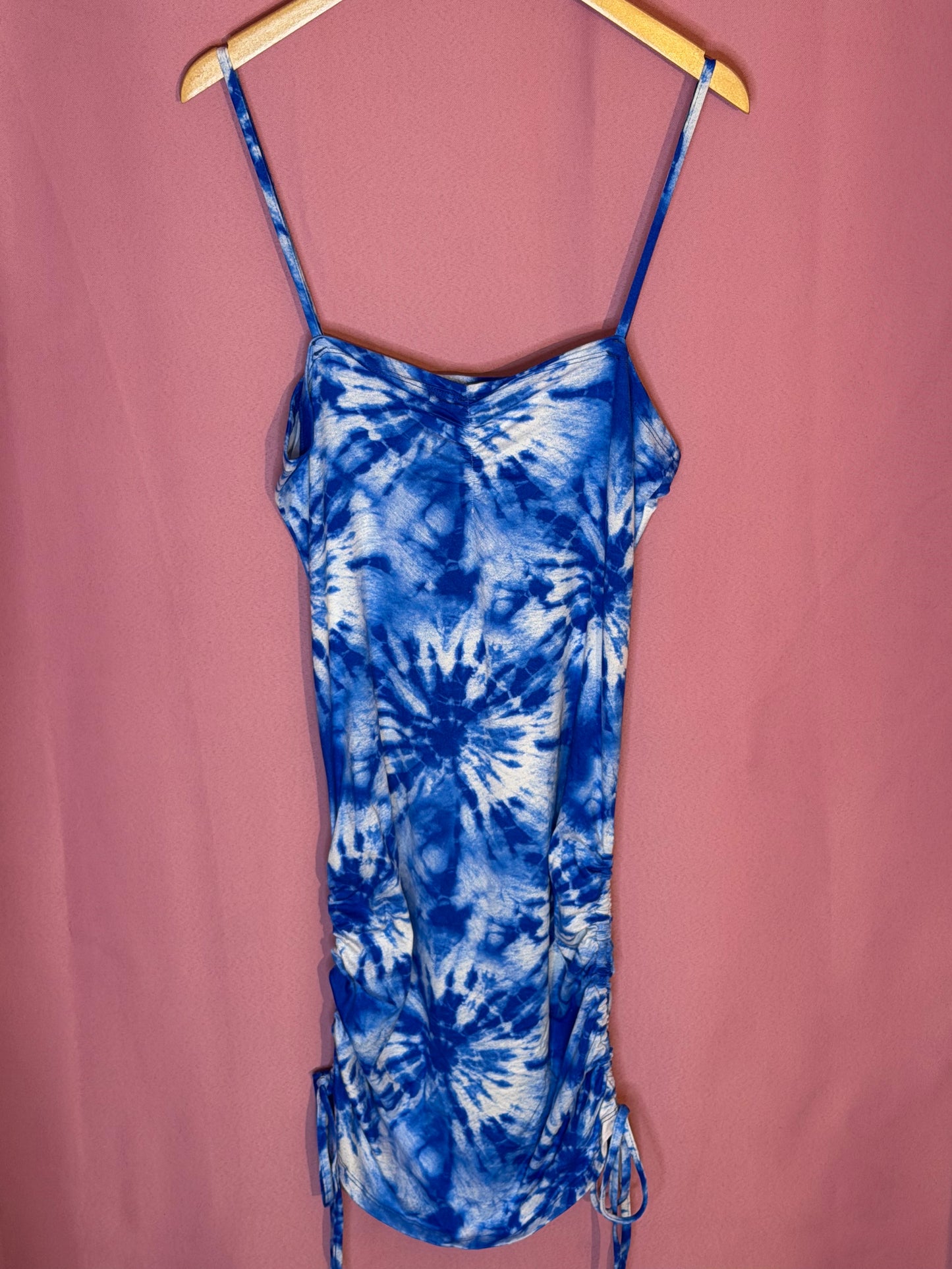 Hourglass Ruched Spaghetti Strap Dress (Plus Size)