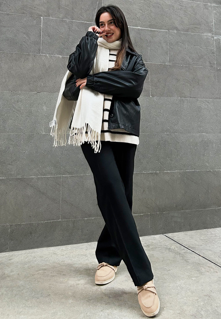 Nautica Genuine Suede Knot Detailed Loafers