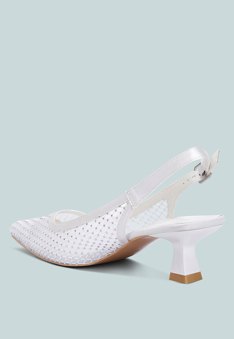 Siev Rhinestone Slingback Mules