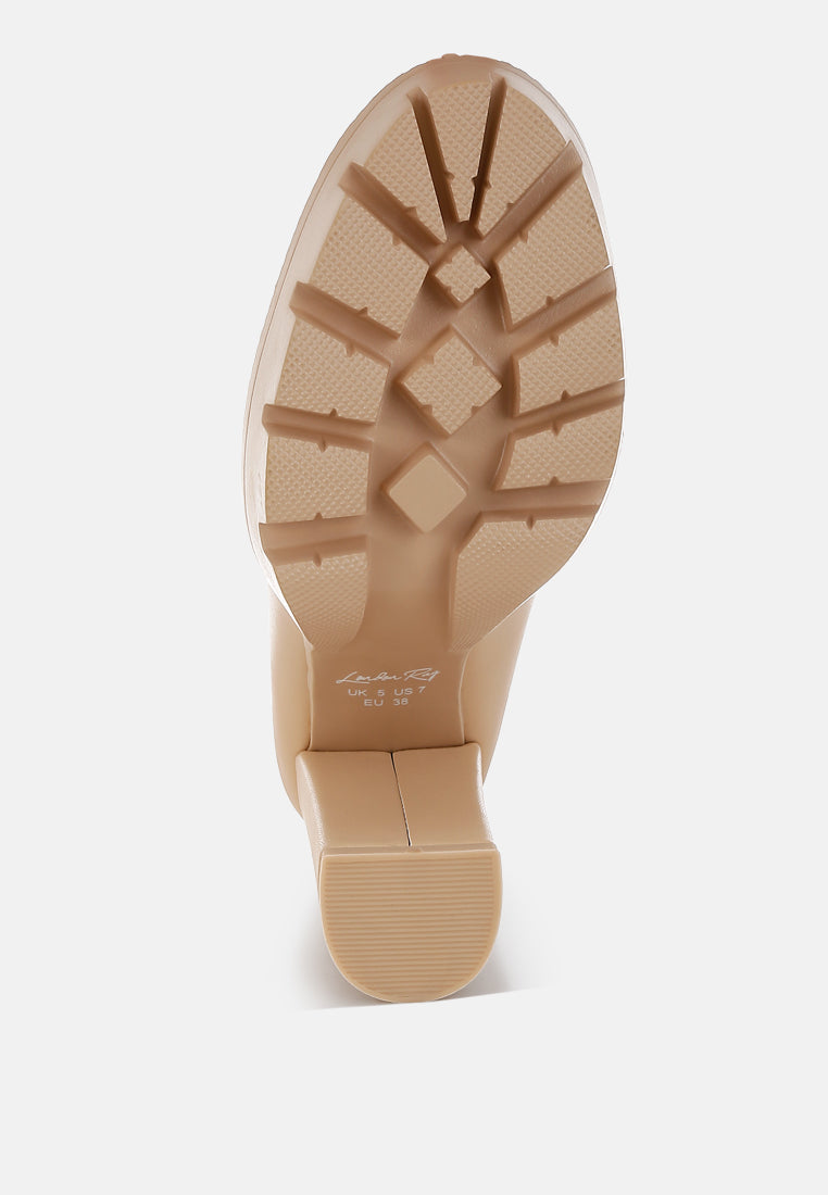 Y2K Chunky High Block Heeled Loafers