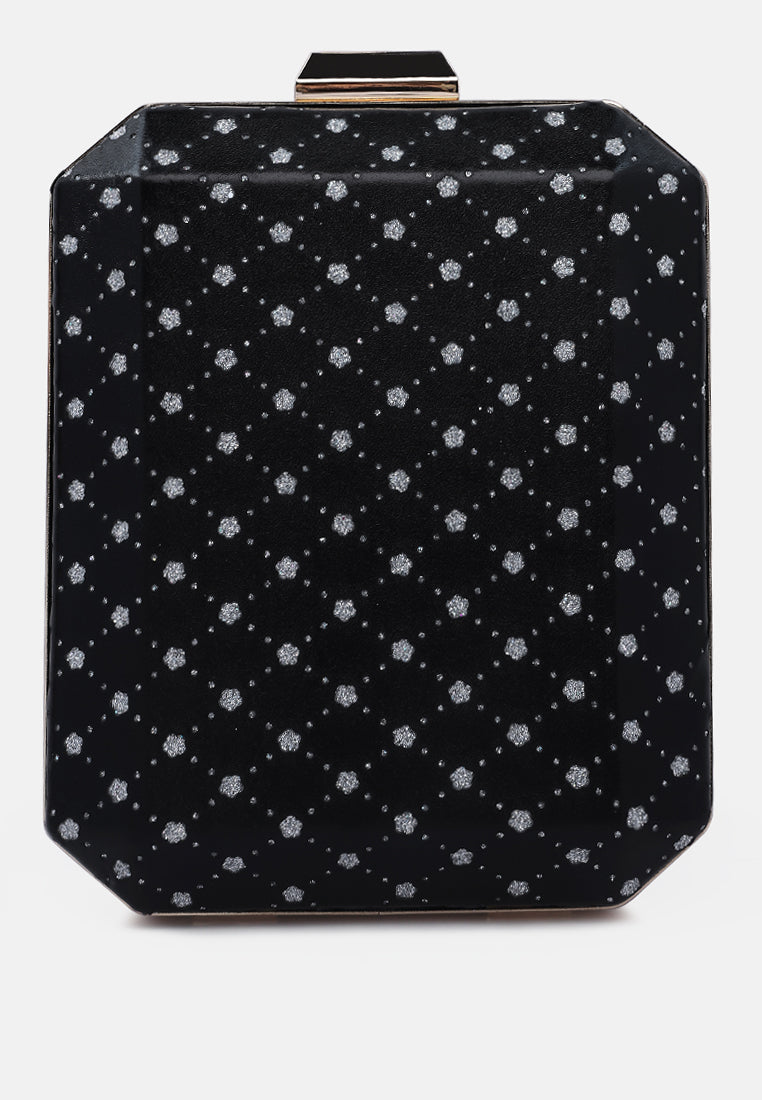 Metallic Cut Out Clutch Bag