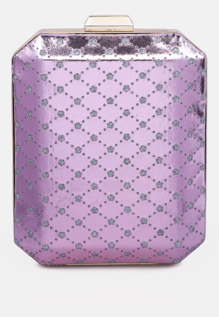Metallic Cut Out Clutch Bag